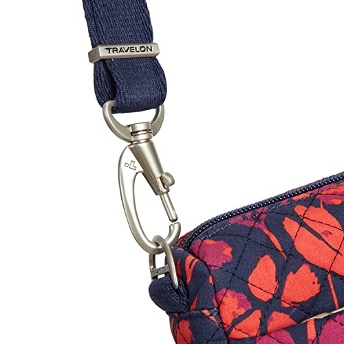 Travelon Anti-Theft Classic Small East/West Crossbody - color: Painted Floral