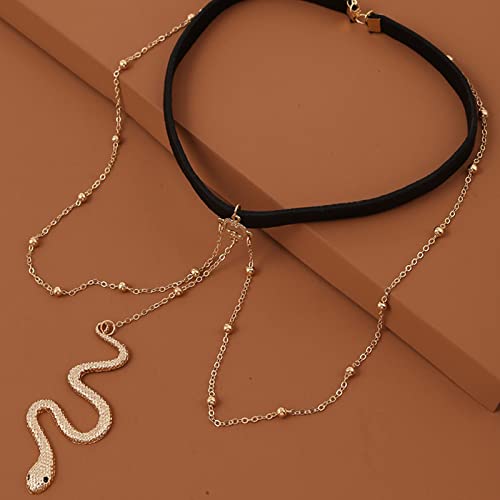 Boho Snake Thigh Chain Gold Serpent Leg Chain Snake Pendant Leg Chain Animals Statement Thigh Chain Festival Summer Beach Body Chain Jewelry for Women and Girls