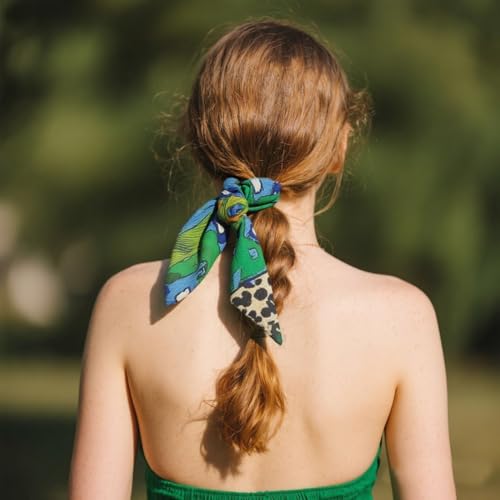 Large Cotton Bandana Lightweight Head Hair Scarf Headbands Wraps Cover Handkerchiefs for Women Men 25 x 25 inch - color: Rt32