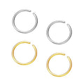 Hoop Cartilage Earring Fake Earrings Nose Rings Septum Nose Ring Stainless Steel for Women Men Girls - color: C-Mix Color