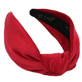 Headbands for Women non Slip are Trendy Year-round Stylish Red Velvet Womens Knotted Head bands for Women's Hair, Wearable All Day Girls Headbands Top Knot Fashion Designer - color: Red
