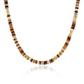 KissYan Boho Beaded Choker Necklace for Women, Gemstone Choker Natural Stone Freshwater Pearl Surfer Necklaces 14K Gold Plated Summer Beach Handmade Jewelry - color: H-Tiger Eye