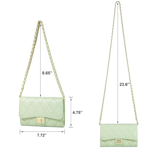 Small Cross Body Purses Sling Crossbody Bags for Women, Shoulder Bag Tote Purse Cross Body Bag Phone Bags - color: E Light Green
