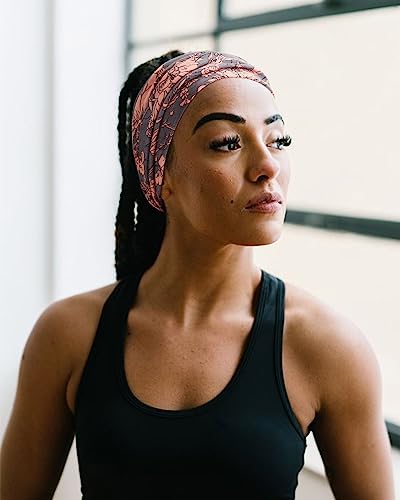 DRESHOW 6 Pack Extra Wide Headbands for Women Large Turban Headband Boho Head Wrap Elastic Hairbands Hair Twisted Knot Hair Accessories - color: 6 Pcs: Floral Color a