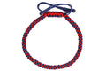 Dowling Brothers One Tibetan Monk Lucky Minimal Rope Buddhist Handmade Knot Bracelet - color: NAVY RED BRAID