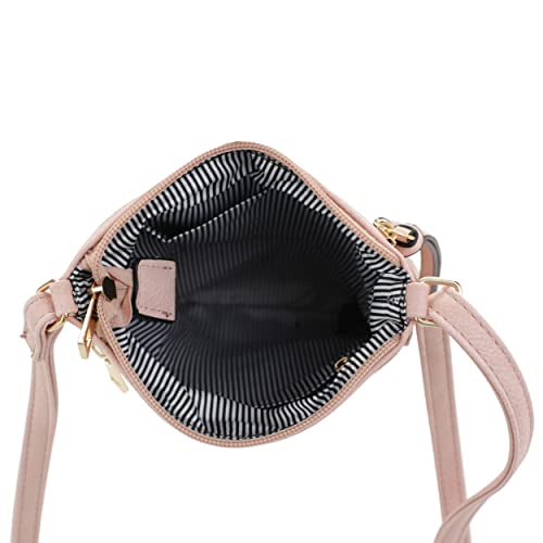 DELUXITY Crossbody Purse Bag Shoulder Bag Multi Pocket Zipper Purse - color: Mint