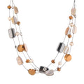 FULU AUTUMN Beaded Statement Necklaces for Women Shell Bead Chunky Collar Necklace Summer Layer boho Costume Jewelry for Her - color: Brown