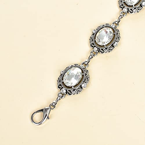 Luvatar Fashion Metal Waist Chain Belt Blouse Dress Sweater Chain Belt… - color: Silver-d1