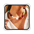 ACEDRE Colorful Beaded Necklace Chunky Acrylic Gemstone Chokers Boho Statement Jewelry for Women
