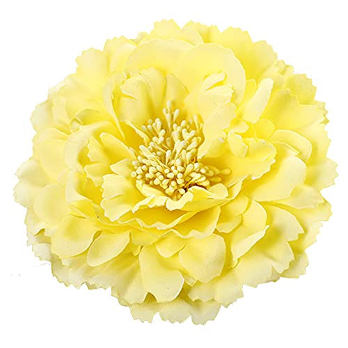 Hair Flower Clips Brooch Boutique Hair Accessories Bohemia Hairpins for Women Girls (Yellow) 1 Count (Pack of 1) - color: Yellow