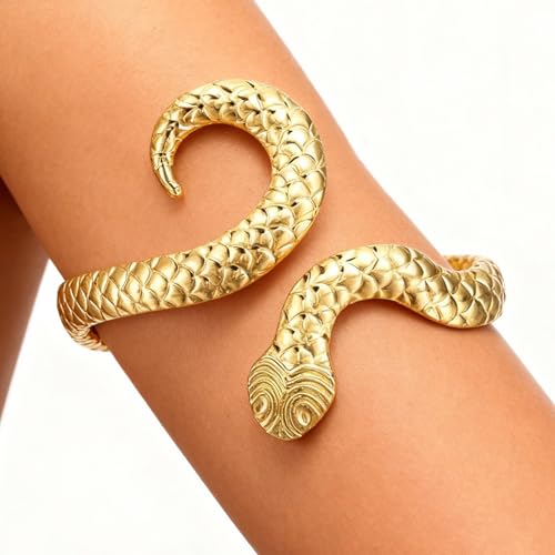 Arm Cuff Jewelry for Women Adjustable Flower Cuff Bangle Bracelet Gold Armband Upper Jewelry Gifts for Women Boho Western Accessories - color: C1:3pcs gold arm cuff