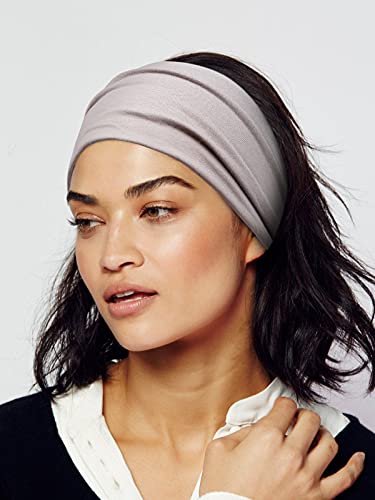 Huachi Wide Headbands for Women Black Stylish Head Wraps Boho Thick Hairbands Large African Sport Yoga Turban Headband Hair Accessories (Pack of 4) - color: Headbands 4