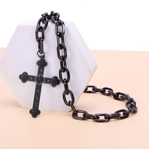 Layered Pants Chain for Men Women Punk Chain Hip Hop Jewelry Clothing Accessories Vintage Jeans Chains - style: Black one layered