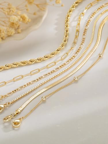 14K Gold/Silver Plated Ankle Bracelets for Women Anklet Set Waterproof Tarnish Resistant Adjustable Dainty Layered Lightweight Hypoallergenic Vacation Beach Pool Party Summer Jewelry Gift - style: Style4
