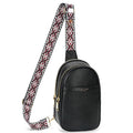 APHISON Small Sling Bag Fanny Packs Cell Phone Purse Vegan Leather Crossbody Bags for Women Chest Bag with Adjustable Strap Black - color: 13-black