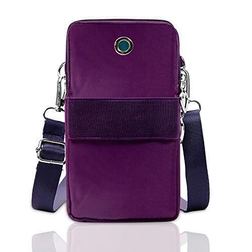 BIAOTIE Lightweight Small Crossbody bags Cell Phone Purses Travel Pouch Shoulder Bag for Women - color: Dark Purple
