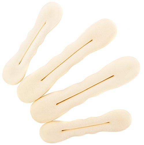 Beaute Galleria Magic 4 Pieces Beige Blonde Foam Sponge Twist Shapers, Hair Bun Maker, Hair Donuts for Ballet Buns (2 Small, 2 Large) - color: Beige