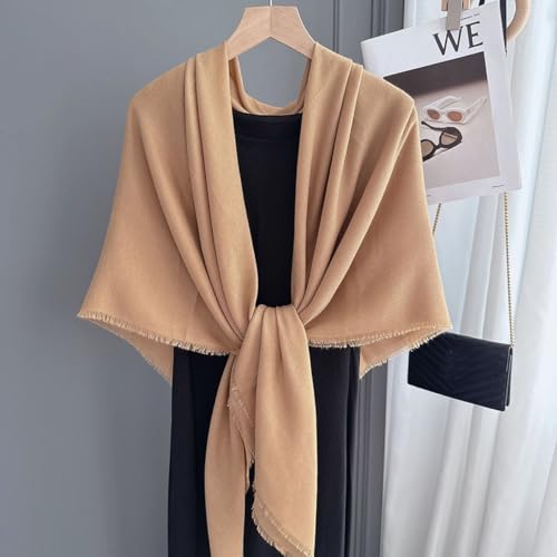 K-Elewon Large Square Scarf 51" Cotton and Linen Hand feel Scarf Fashion Scarves Hair Wrapping Scarfs Neck Scarves for Women - color: H2310
