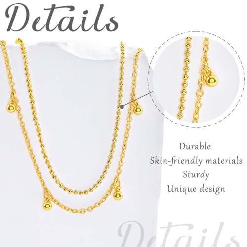 ELABEST Layered Gold Belly Chain 14K Plated Waist Chian Adjustable Sexy Waist Jewelry for Women - size: S(24 inch+7.8inch), style: G