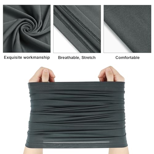 Geyoga 6 Pieces Summer UV Protection Cooling Neck Gaiter Face Clothing Neck Gaiter Mask Scarf Sunscreen Breathable Bandana - color: Classic Color
