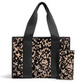 FLAUNT Everyday Tote Bag with Phone Pouch for Women - Lightweight, Airline Approved, Easy To Carry, Foldable & Washable - color: Blonde Tortoise Shell