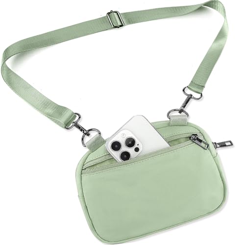 MAXTOP Small Crossbody Bags for Women Belt Bag Fanny Pack with Adjustable Strap - color: Green, style: Small Crossbody Bag