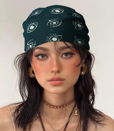 21"x21" Soft Cotton Bandana for Men and Women Unisex Head Wrap Scarf Headband Face Mask for Outdoor - color: Qm2-timeeye