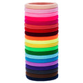 EBOOT 20 Pieces Large Stretchy Hair Ties Elastic Braids Bands Ponytail Holders Headband for Thick Heavy and Curly Hair School Home(5 cm in Diameter, 1 cm in Width,Multicolor) - color: Multicolor