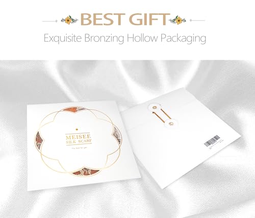 FEIBOON Mulberry Silk Scarfs Neck Scarf 21" Small Square Scarfs hair scarf bandana Neckerchief Headscarf for Women - color: Blue Flower Hand Painted