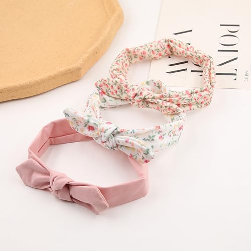 Baby Headbands Soft Stretchy Baby Girl Bows Newborn Infant Toddler Headwrap Hair Accessories - color: Coral