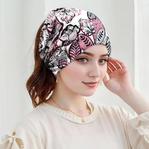 Women's Slouchy Beanie Cap Chemo Headwear Hats Scarf - color: I - Purple Blue