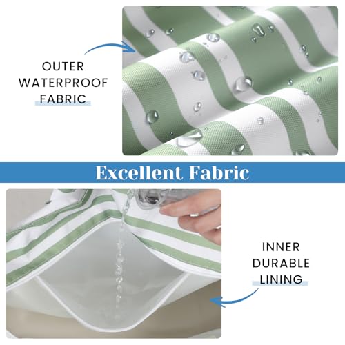 Trifabricy Beach Bags for Women Waterproof Sandproof Women Tote Bag, Large Beach Bag with Zipper for Gym Travel Vocation - color: Green