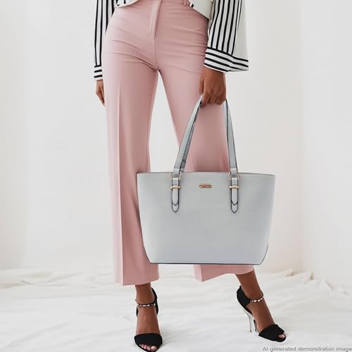Purses And Wallets Set For Women Work Tote Satchel Handbags Shoulder Bag Top Handle Totes Purse With Matching Wallet - color: 3pcs/Set 1grey