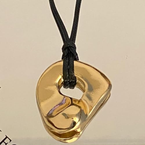 Frodete Statement Necklace for Women Chunky Gold Necklaces Long Pendant Necklace Boho Necklaces Gold Pendant Jewelry Cowboy Chic Style Cowgirl Outfit - color: Z10:Gold Pendant Necklace