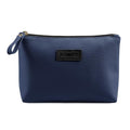MAANGE Cosmetic Bags for Women Small Makeup Bag for Purse Pu Leather Makeup Pouch Travel Makeup Bag with Zipper Make Up Bag for Travelling - color: Dark Blue