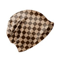 Chemo Caps Slouchy Beanie Hat Stretch Cancer Head Wraps Turban Sleep Headwear Scarf for Women Girls Men - color: I-15-brown