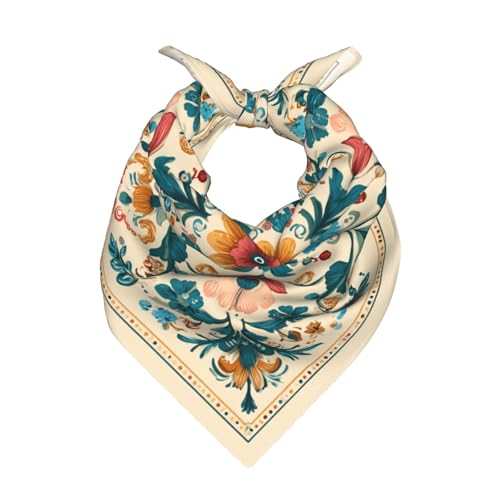 Head Scarf Hair Neck Scarves for Women Fashion Silk Satin Purse Bag Scarfs Handbags Bandana Neckerchief - color: Floral Flower Bohemian