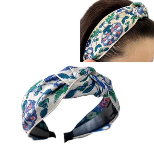Twist Hard Headbands for Women Knotted Head Bands for Women's Hair Floral Boho Headbands Stylish Headband Twist Knot Headband(3Colors, Knotted Style, One size fits most) - color: 3Colors, Knotted Style