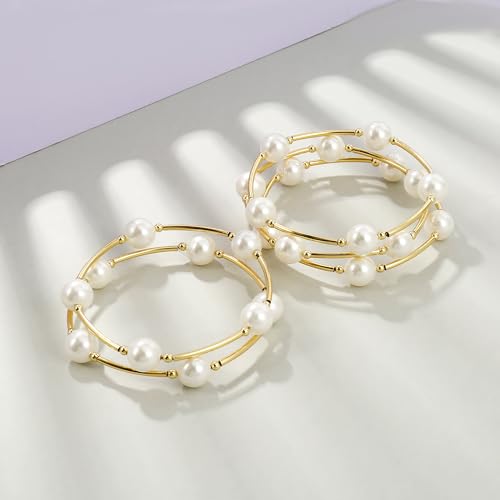 Elegance 11 designs 10mm Crystal White Pearl Blessing Bracelet - style: style-5pcs