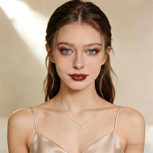 14K Gold Plated Necklace Gold Necklaces for Women Diamond Pendant Dainty Choker Layered Necklaces for Women Jewelry Set Gifts for Women Trendy Sister Mom Wife Womens Her Friend Party - style: 1002