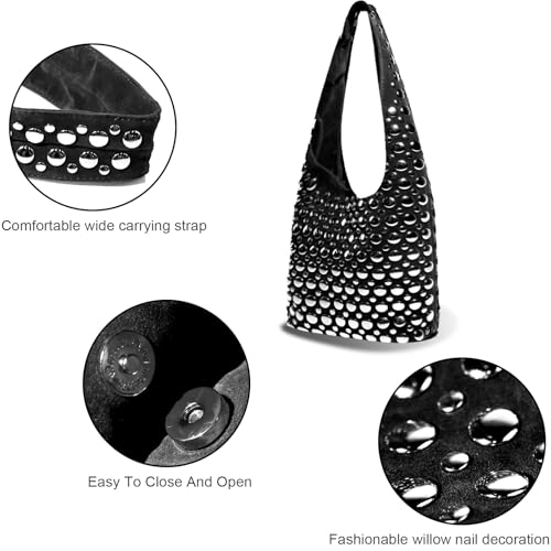 Fashion Handbags and Purses, Beach Shoulder Bags, Travel Braided Top Handle Tote Bag - color: Black