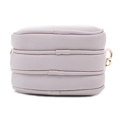 Mali+Lili, Josie Triple Zip Crossbody Bag - color: Light Grey