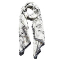 Long Silk Like Scarf Lightweight Satin Scarves Large Sunscreen Shawl Wrap for Women - color: 025.bamboo Grey