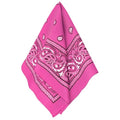 Amscan womens Paisley Bandana - color: Pink, size: 20" x 20", 1 Piece