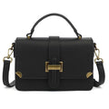 LL LOPPOP Women's Small Classy Crossbody Purse Top Handle Handbags Leather Satchel Bags for Women - color: B-black