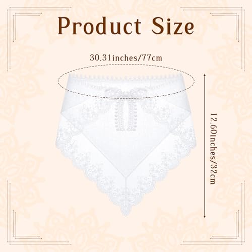 Hair Scarf Headband for Women Boho Triangle Bandana Turban Cute Stylish Lace Hair Bandana Non Slip Hairs Soft Head Coverings for Hairs Styling Summer Accessories
