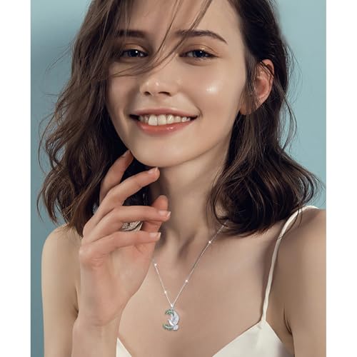 925 Sterling Silver Animal Necklaces Lion/Cat/Phoenix/Bunny/Koalas Necklace Adjustable Chain Animal Lover Pendant Jewelry for Women Men - style: Dove
