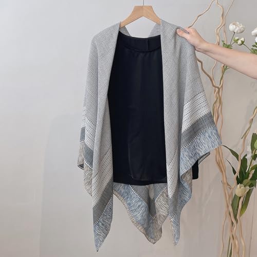 K-Elewon Large Square Scarf 51" Cotton and Linen Hand feel Scarf Fashion Scarves Hair Wrapping Scarfs Neck Scarves for Women - color: H2305