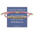 LINY Inspirational Gifts for Women Men, Dont Let The Hard Days Win Gifts, Motivational Inspirational Tube Bracelets Friendship Birthday Meaningful Gift for Friends Female - color: Remember Who-Tube Pink+Gold
