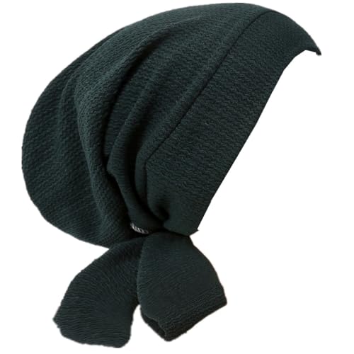 YYAOJHAO Pre Tied Bandanas Headscarf for Women - Solid Wave Chemotherapy Caps Headwrap Chemo Turban Headwear Hats - color: Dark Green